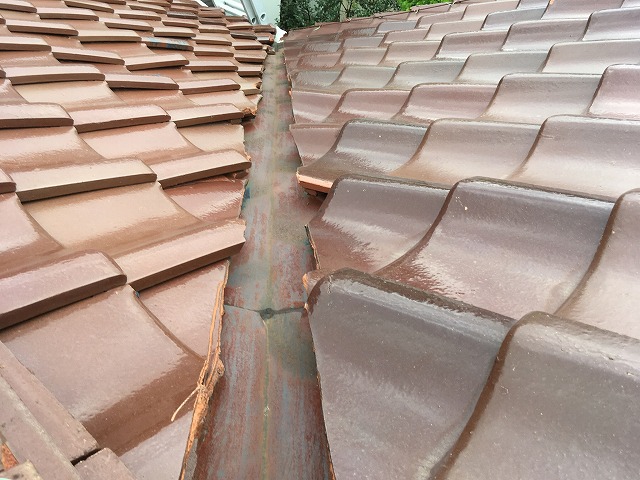 谷板金の劣化状況